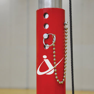 Hybrid Steel Volleyball Net System (3 in. Floor Sleeve) - NFHS, NCAA, USVBA Compliant